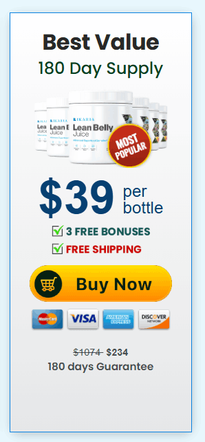 Order Ikaria Lean Belly Juice 6 bottles